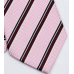 Stropdas roze bordeauxrood zwart brede streep SALE